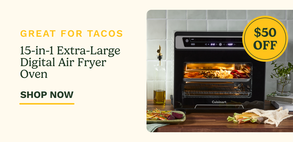Great for Tacos 15-in-1 Large Digital Air Fryer Oven | $50 Off | SHOP NOW