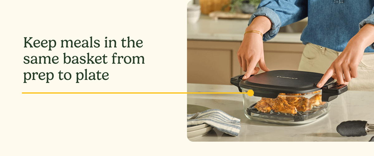 Keep meals in the same basket from prep to plate