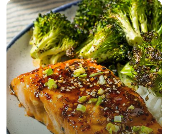 Chili Crisp Salmon with Broccoli