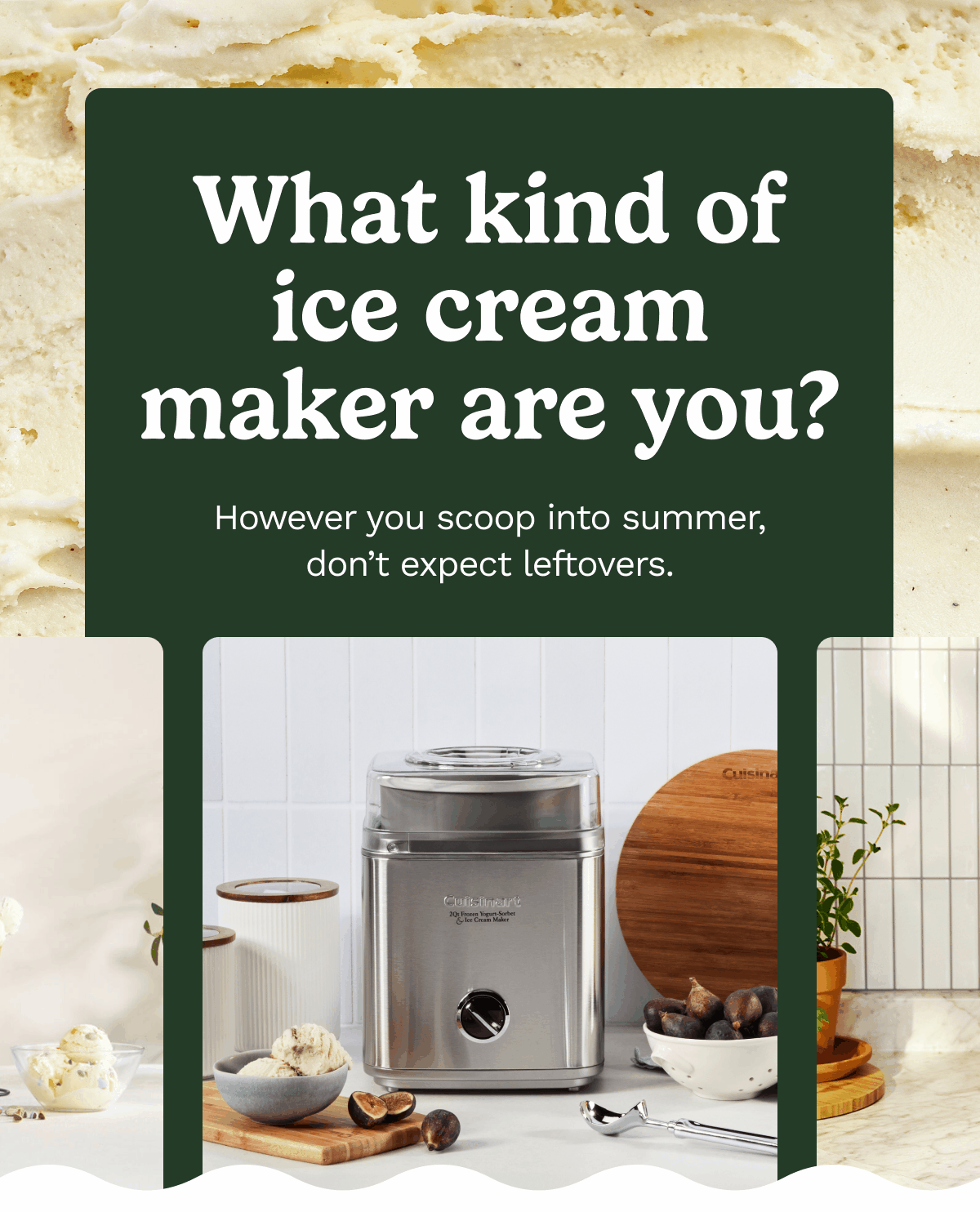 What kind of ice cream maker are you? However you scoop into summer, don't expect leftovers.