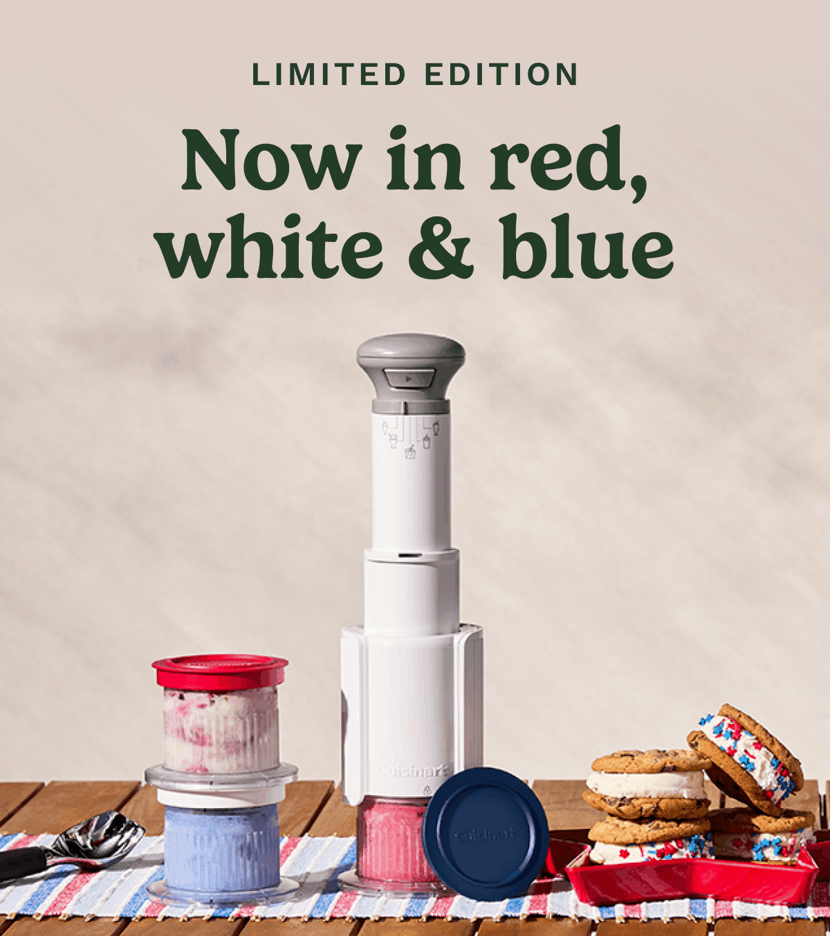 LIMITED EDITION  Now in red, white & blue  