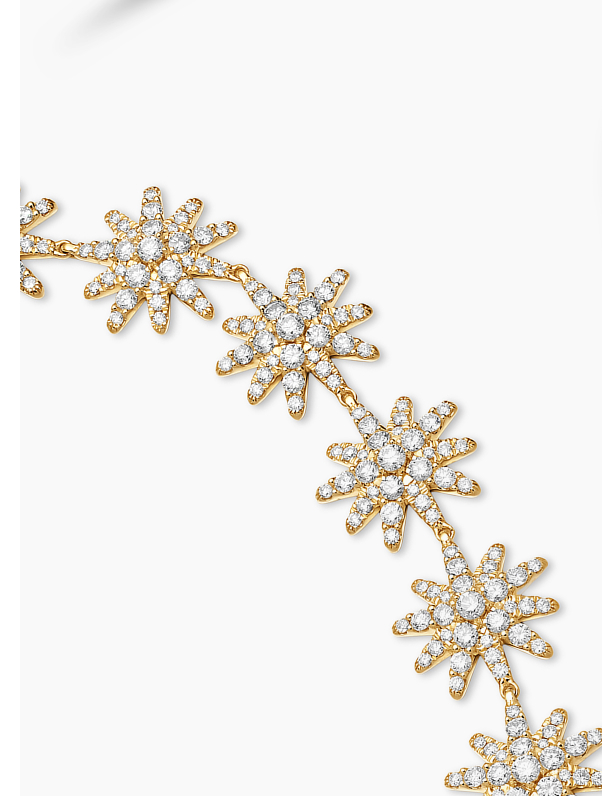 Radiant diamond star motifs with a sense of occasion. Shop Now