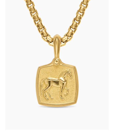 Petrvs® Horse Amulet 18K Yellow Gold, 15.8mm