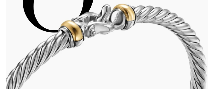 An iconic Cable cuff with our signature Buckle closure
