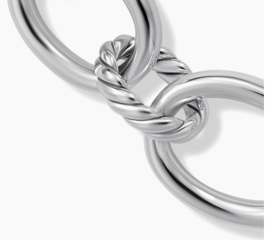 An oval-link bracelet with luxe touches of gold