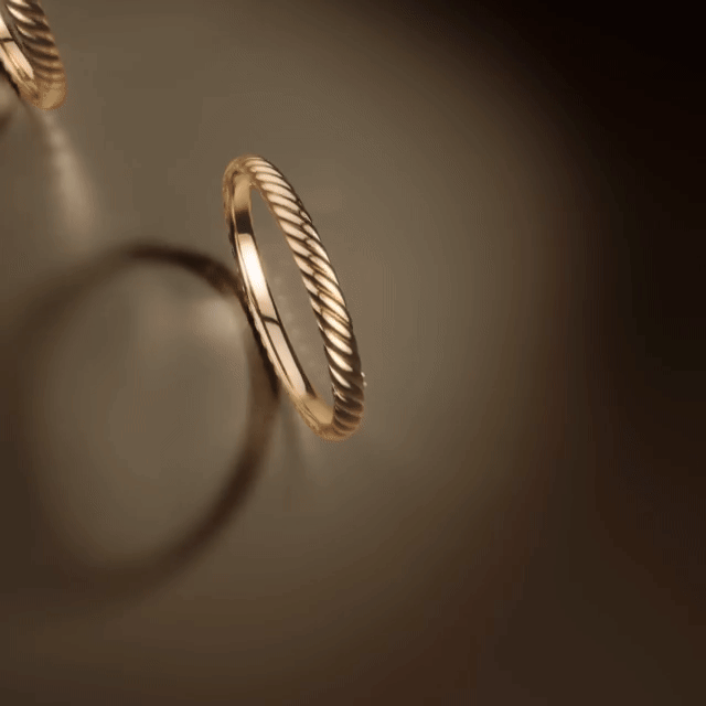 Gold Glamour. When the moment calls for brilliance, gold jewelry is the answer. David Yurman sculpts the precious metal into striking designs.