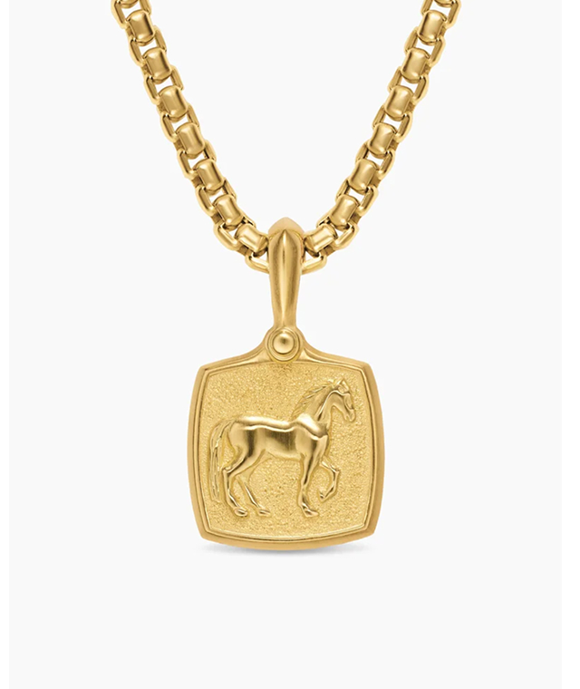Petrvs® Horse Amulet 18K Yellow Gold, 19mm