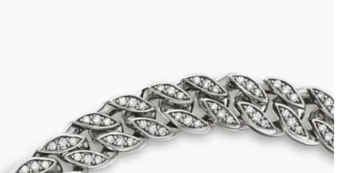Curb Chain Bracelet Sterling Silver, 8mm