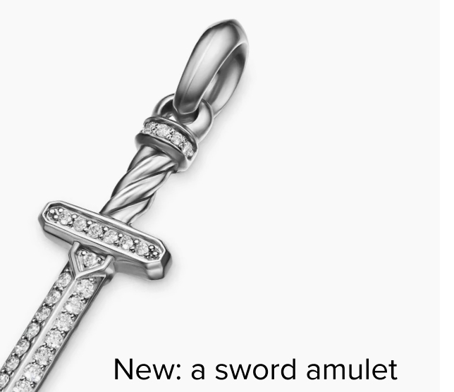 New: a sword amulet