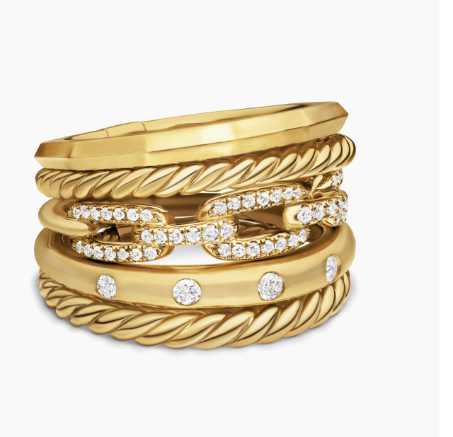Stax Five Row Ring