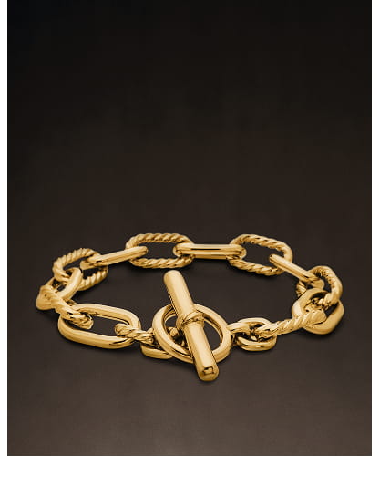 DY Madison® Toggle Chain Bracelet 18K Yellow Gold, 8.5mm