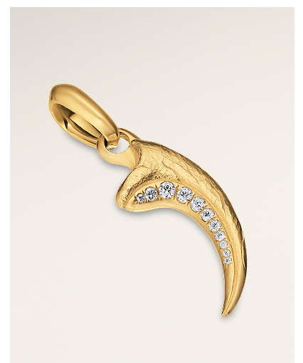 Raptor Claw Amulet18K Yellow Gold with Diamonds, 27.3mm