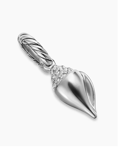 Petite Pavé Shell Amulet