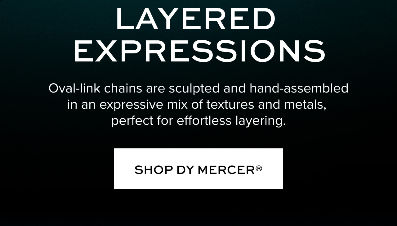 LAYERED EXPRESSIONS: Oval-link chains are sculpted and hand-assembled in an expressive mix of textures and metals, perfect for effortless layering.