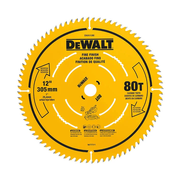 12 In. 80 Tooth Fine Finish Saw Blade