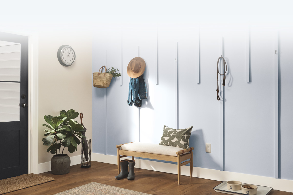 Accent Wall with Dutch Boy paint 