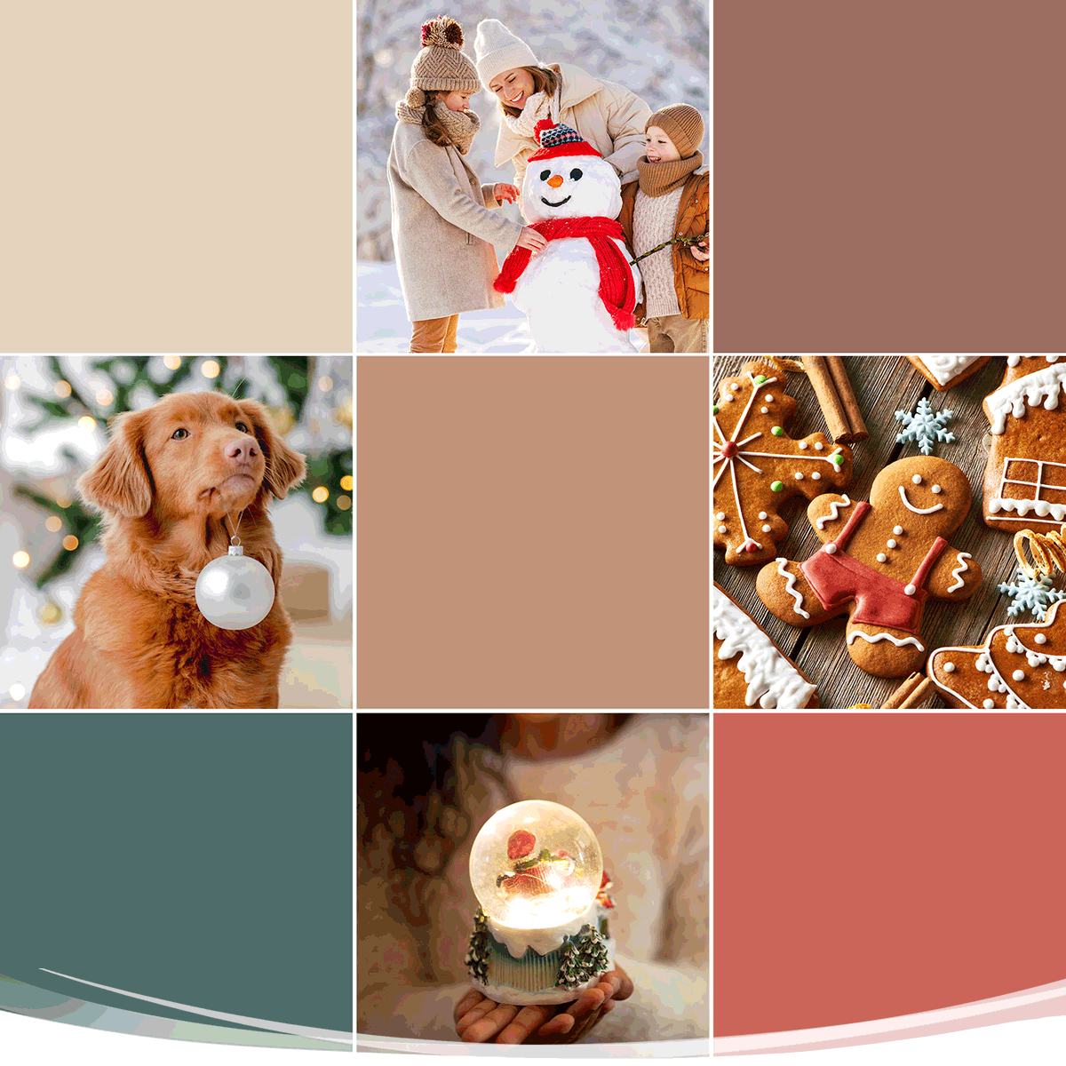 Winter GIF with Holiday Colors