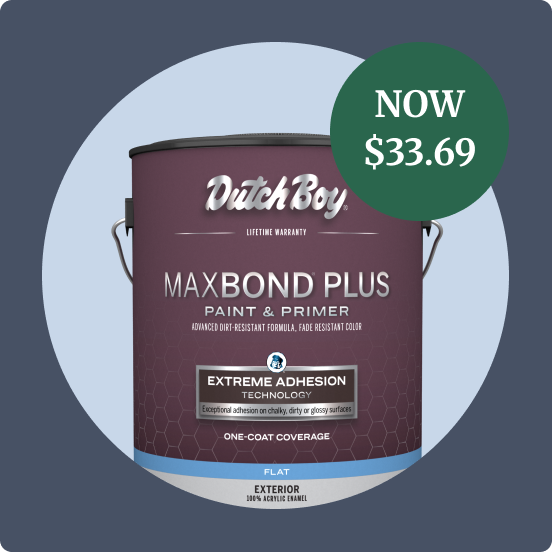 Dutch Boy Maxbond Plus Exterior product shot.