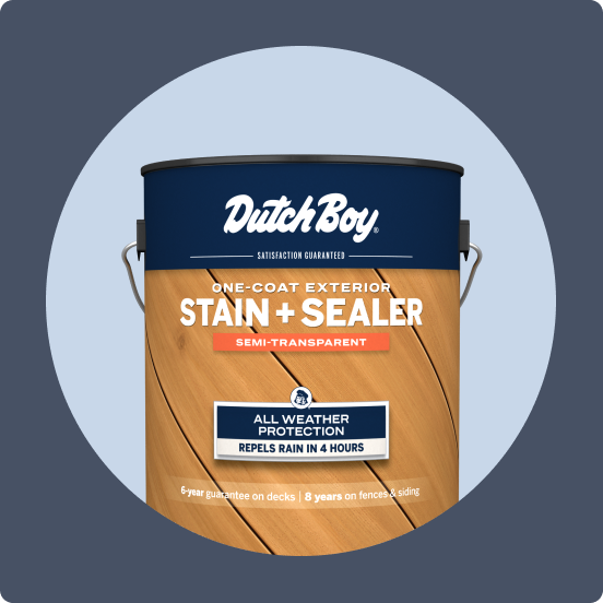 Dutch Boy One-Coat Exterior Stain + Sealer product.