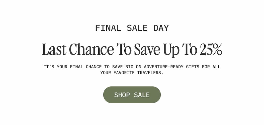 Last Chance To Save Up To 25%