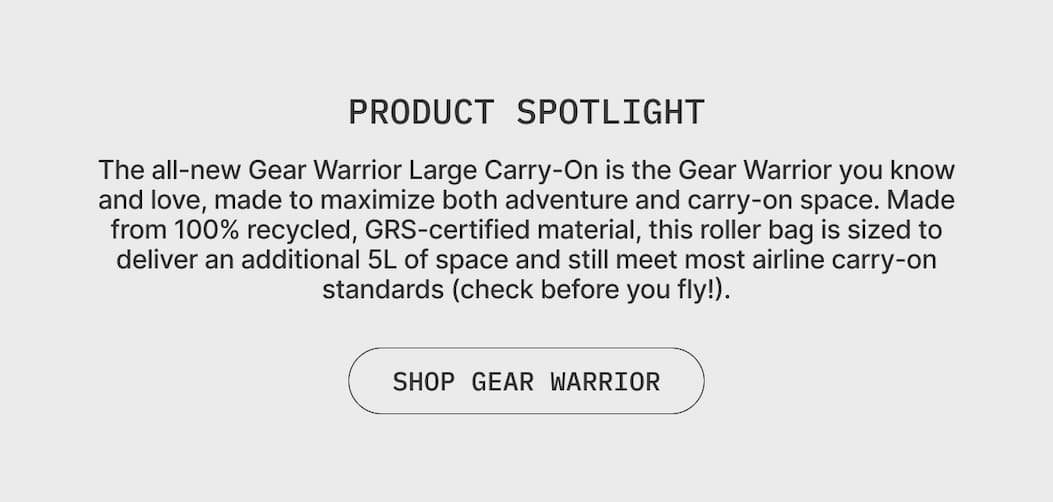 Gear Warrior Large Carry-On