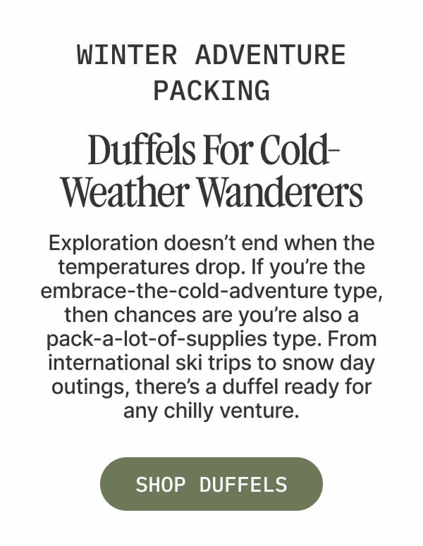 Winter Adventure Packing