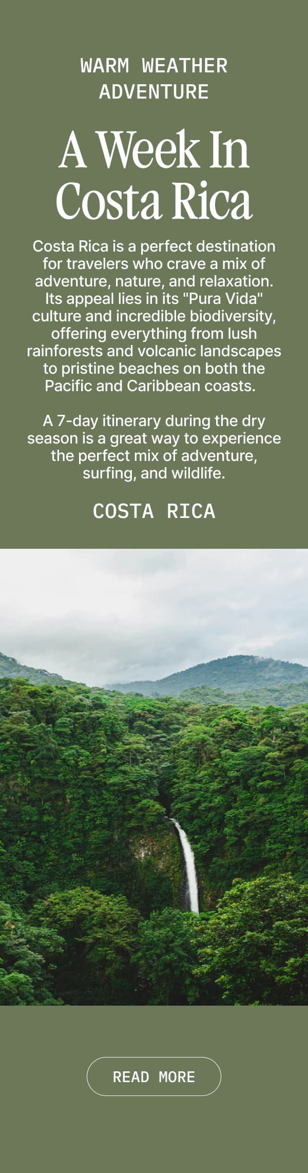 A Week In Costa Rica