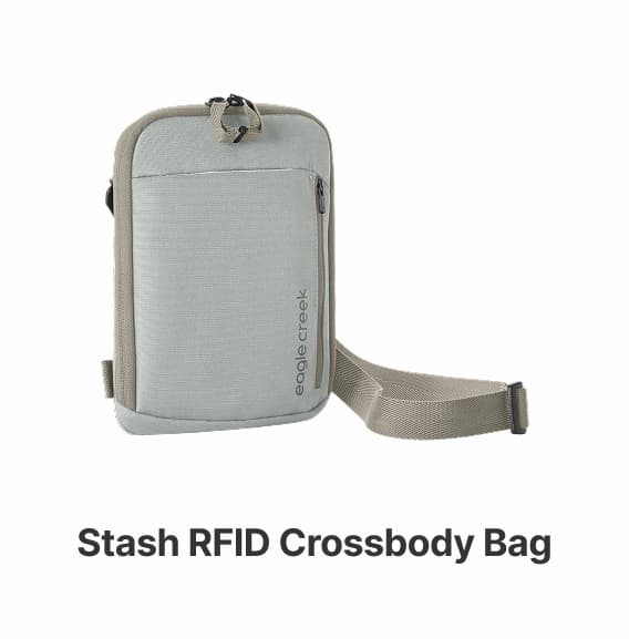 Stash RFID Crossbody Bag