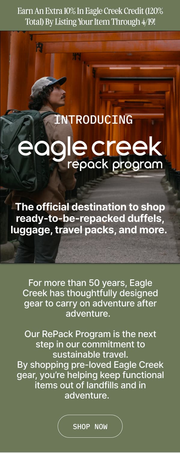 Eagle Creek RePack Program
