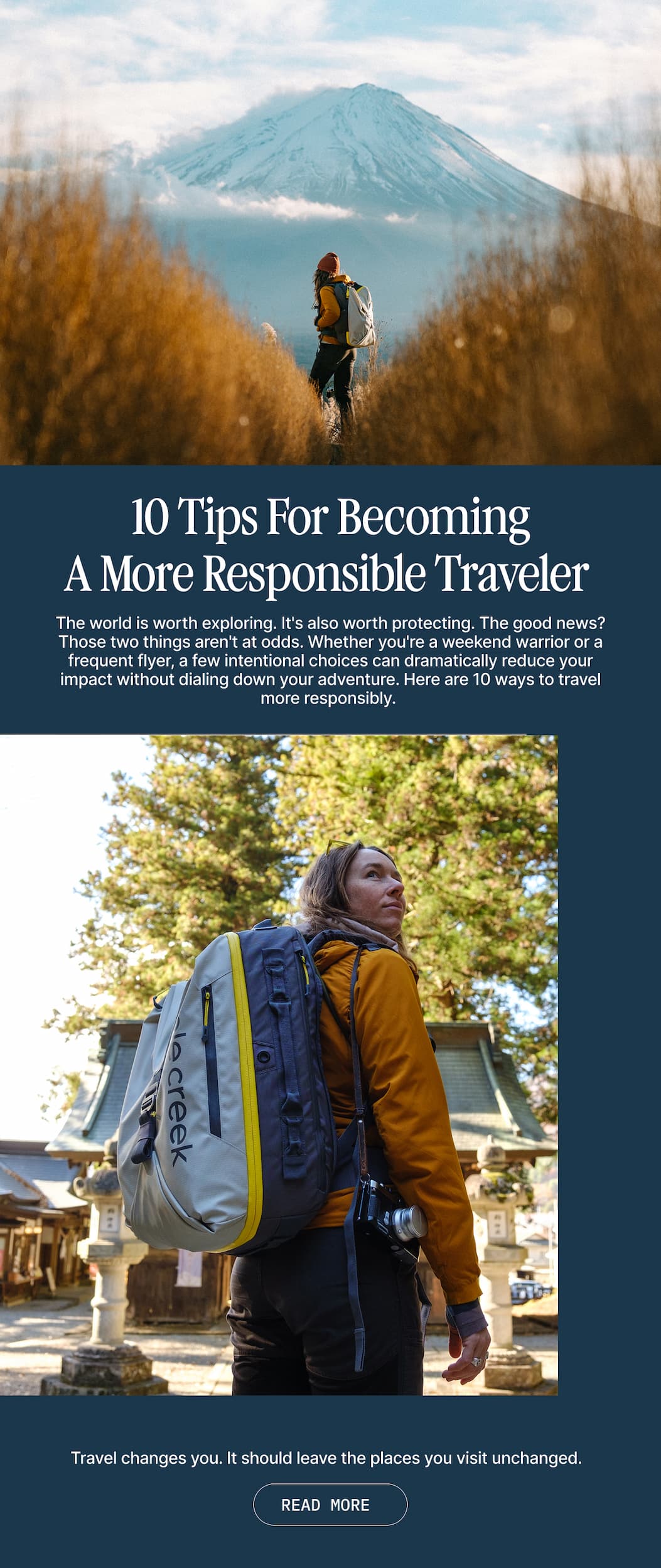 10 Top for becoming a more responsible traveler