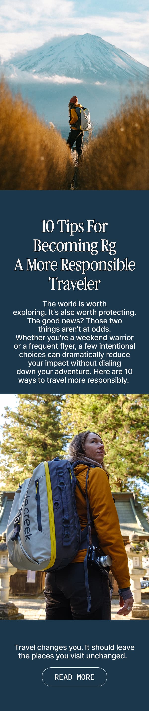 10 Top for becoming a more responsible traveler