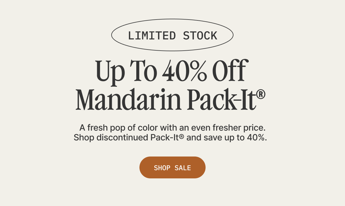 40% Off Pack-It Mandarin
