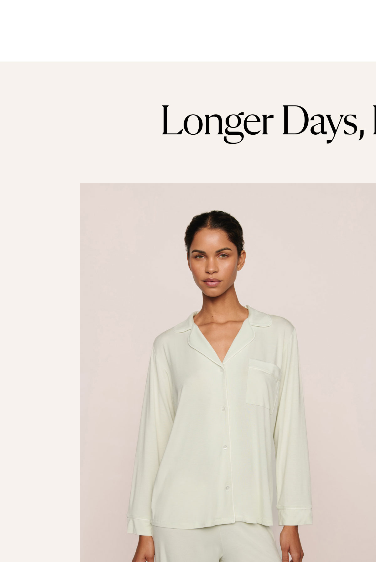 Gisele TENCEL™ Modal Long PJ Set Seafoam/Ivory