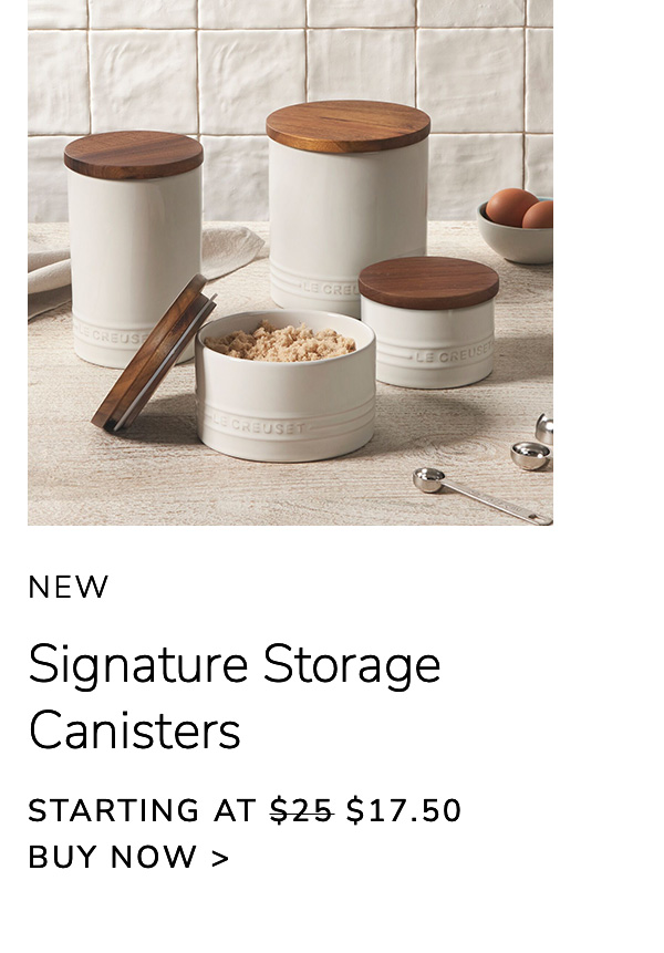 NEW - Signature Storage Canisters - Starting at $17.50 - BUY NOW