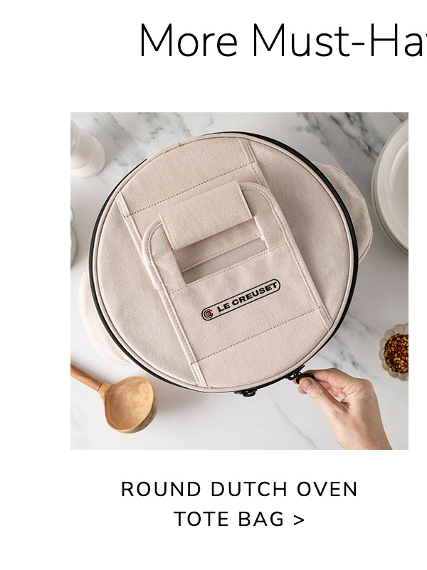 MORE MUST-HAVE ACCESSORIES: Round Dutch Oven Tote Bag - BUY NOW