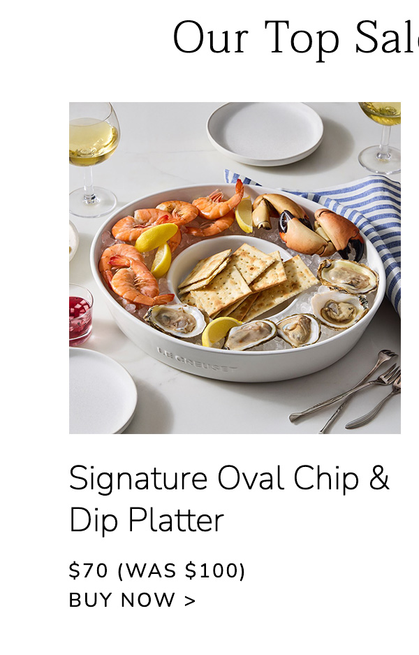 Signature Oval Chip & Dip Platter - $70 (Was $100) - BUY NOW