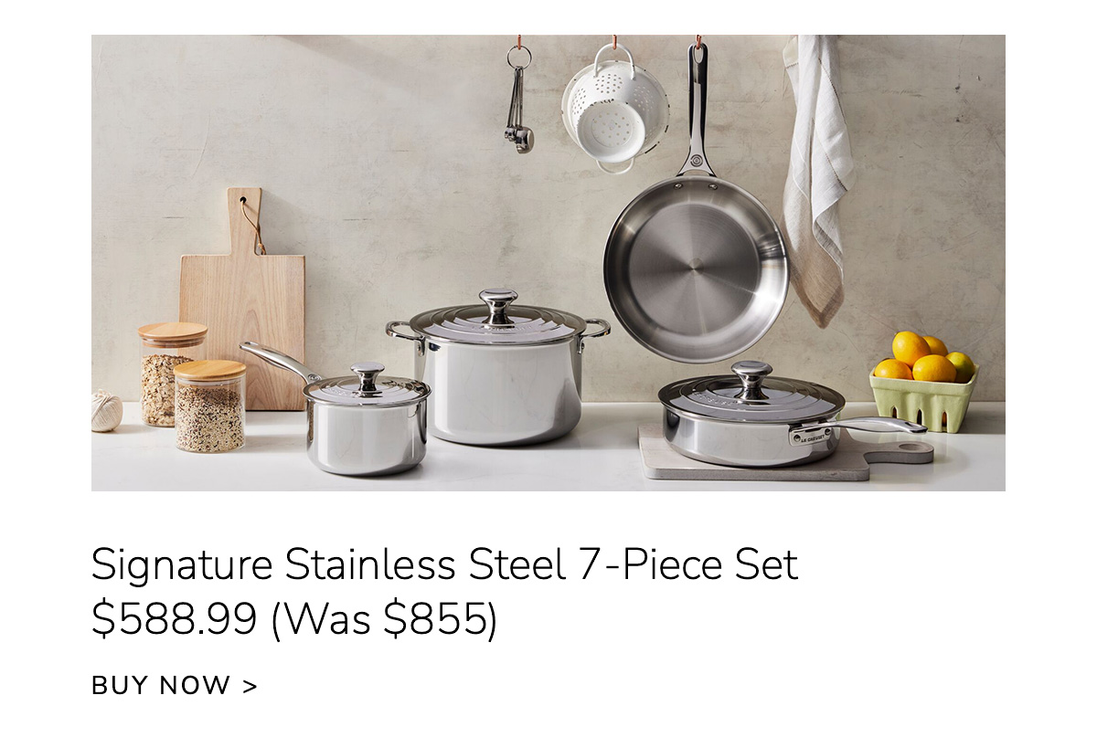 Signature Stainless Steel 7-Piece Set $588.99 (Was $855) - BUY NOW