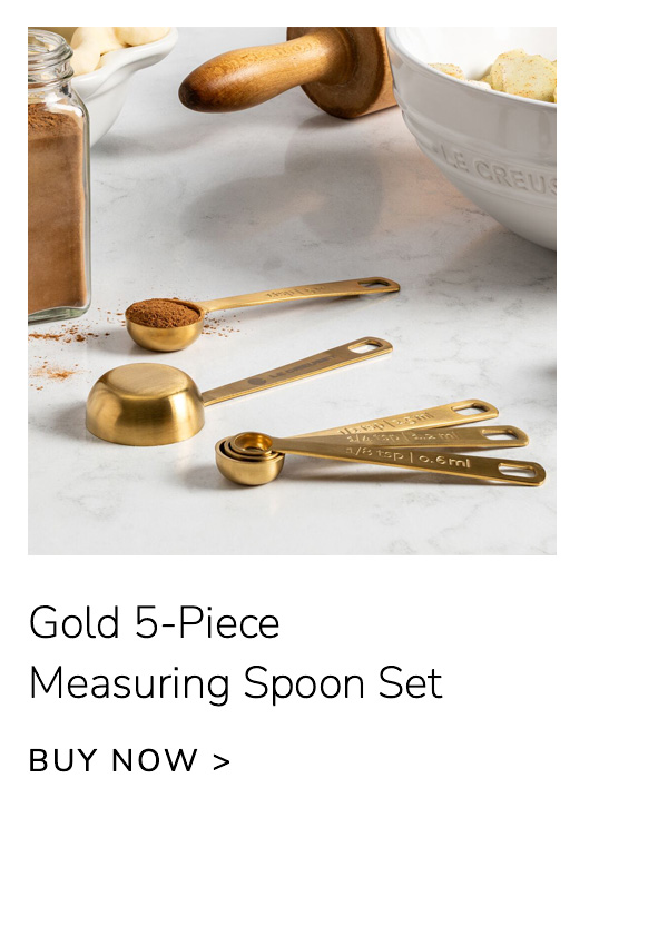 Gold 5-Piece Measuring Spoon Set - BUY NOW
