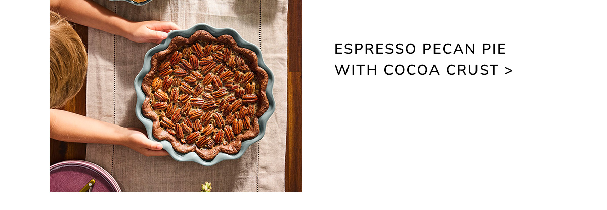 Espresso Pecan Pie with Cocoa Crust