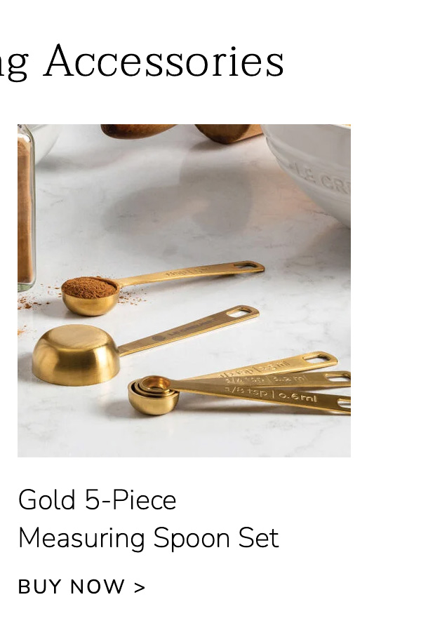 Gold 5-Piece Measuring Spoon Set - BUY NOW