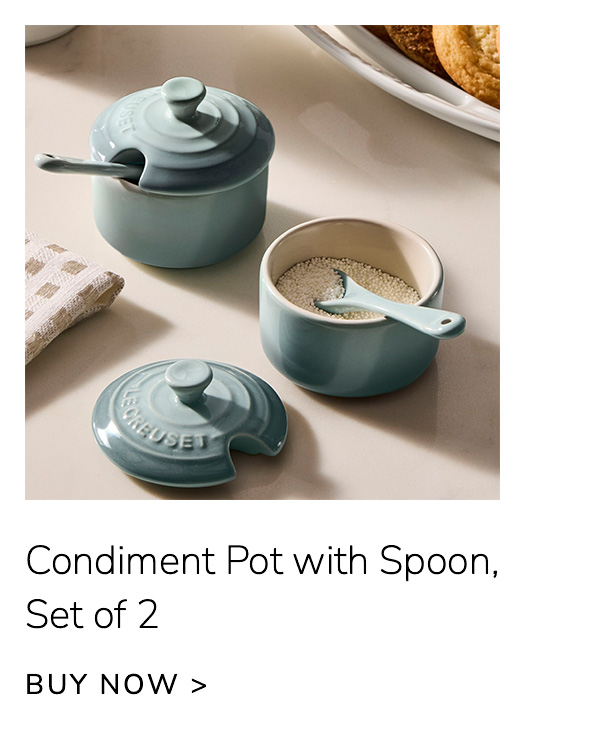 Condiment Pot with Spoon, Set of 2 - BUY NOW