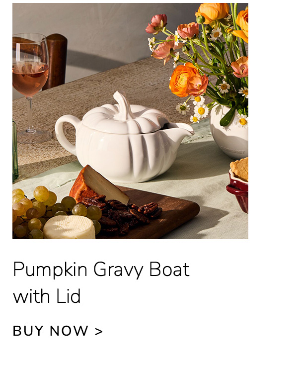 Pumpkin Gravy Boat with Lid - BUY NOW