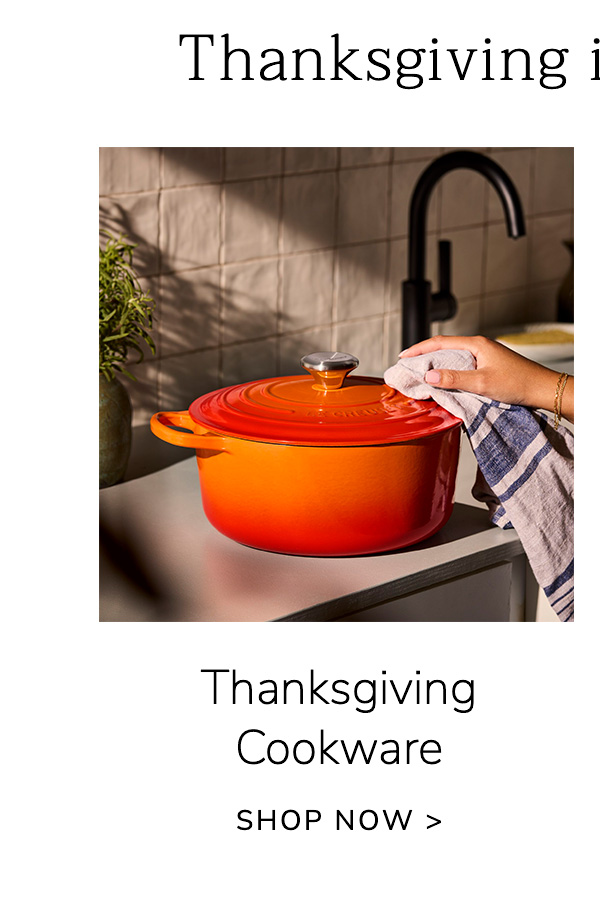 Thanksgiving is Almost Here - Thanksgiving Cookware - SHOP NOW