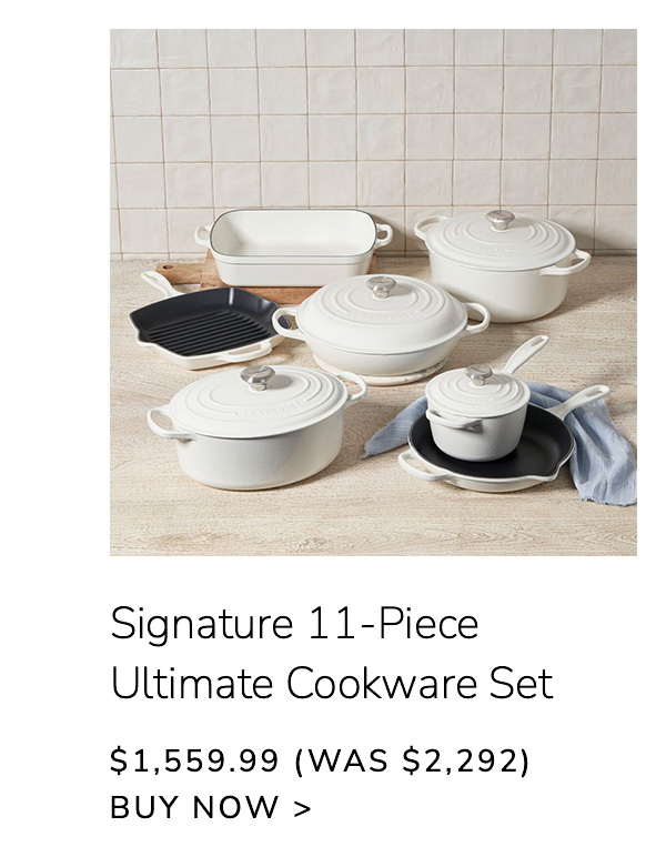 Signature 11-Piece Ultimate Cookware Set $1,559.99 (Was $2,292) - BUY NOW