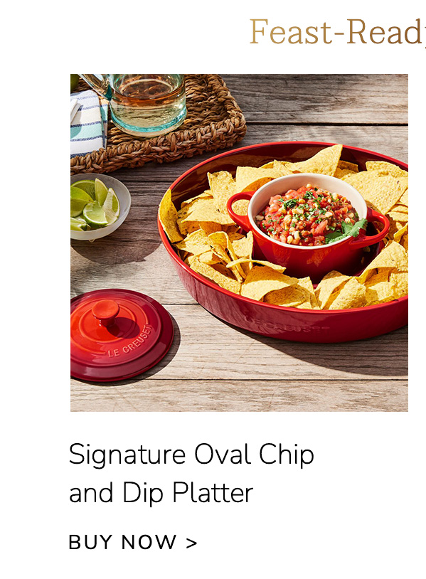 Feast-Ready Favorites: Signature Oval Chip and Dip Platter - BUY NOW