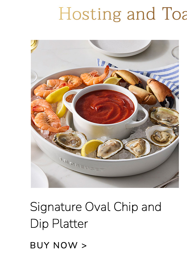 Hosting and Toasting Essentials: Signature Oval Chip and Dip Platter - BUY NOW
