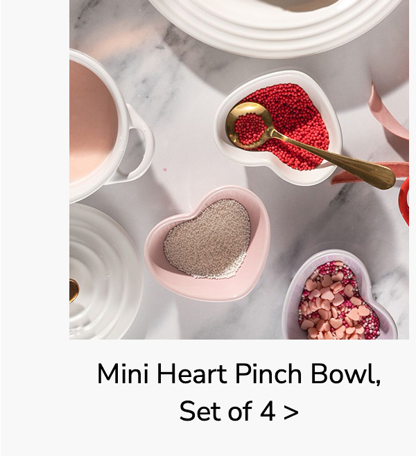 Mini Heart Pinch Bowl, Set of 4 - BUY NOW