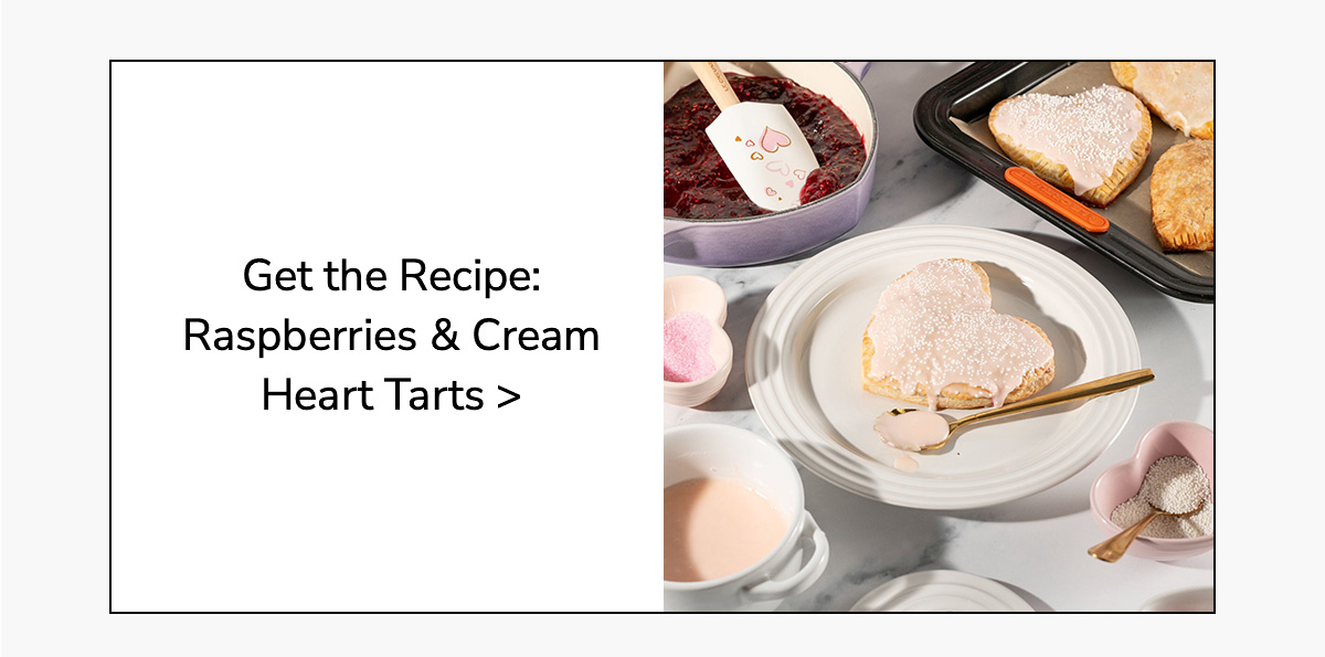 Get the Recipe: Raspberries & Cream Heart Tarts