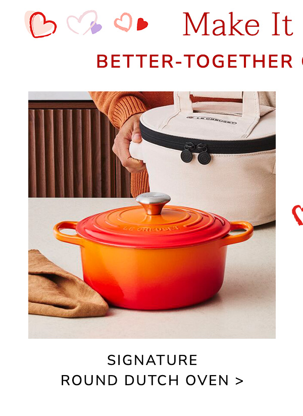 Make It a Match: Better-Together Culinary Pairings - Signature Round Dutch Oven - BUY NOW
