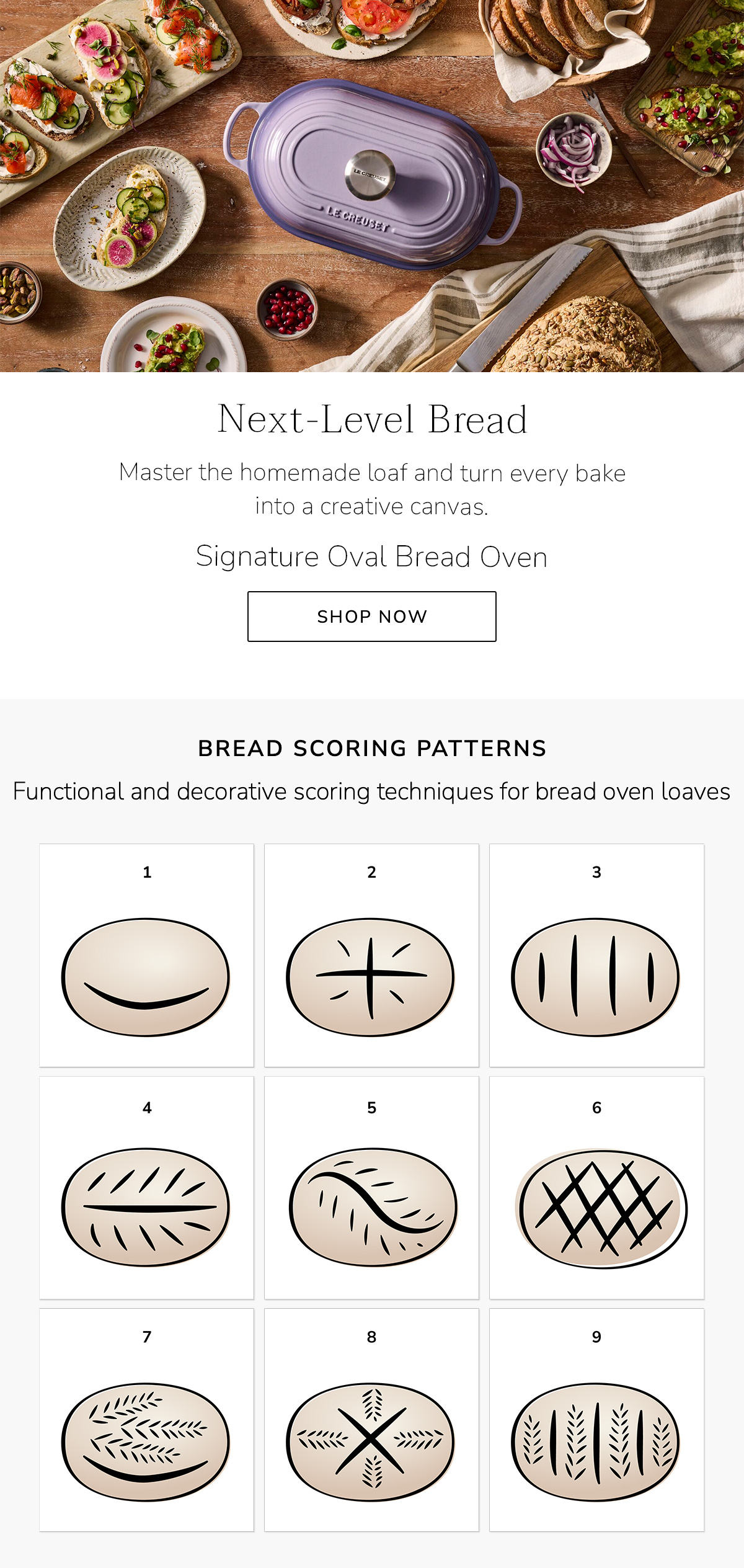 Next-Level Bread: Master the homemade loaf and turn every bake into a creative canvas. Signature Oval Bread Oven - BUY NOW